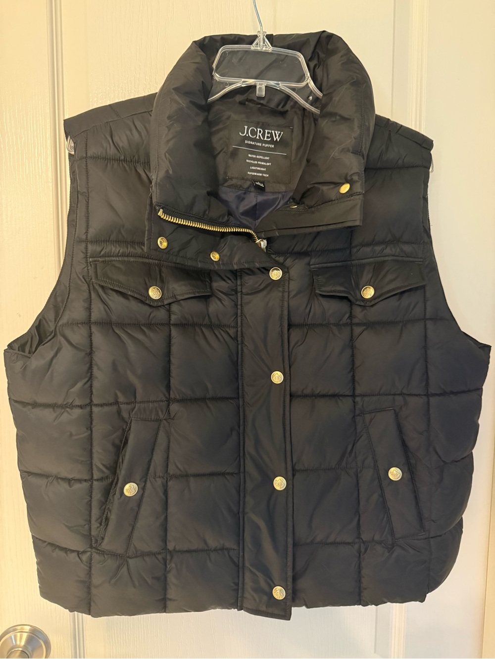 J.Crew Signature Puffer Vest in Black